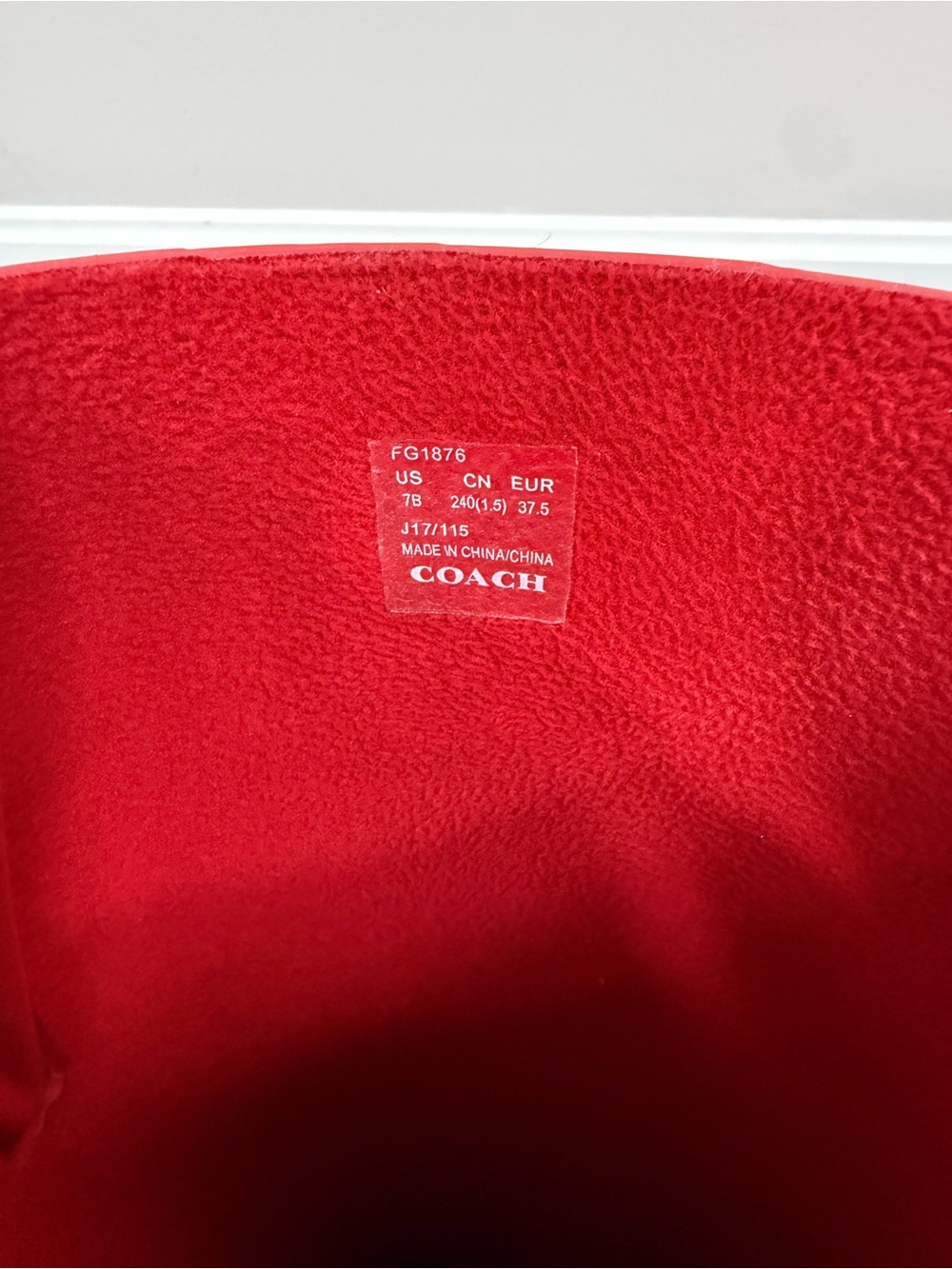 Coach Red Rain Boots - Picture 15 of 15
